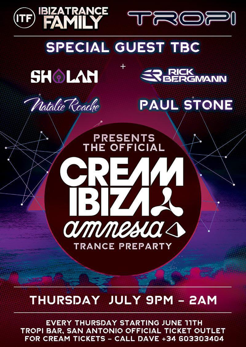 Cream Amnesia Pre Party @ Tropi