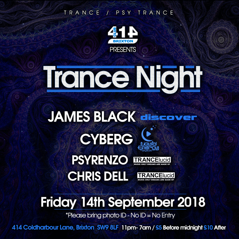 Club 414 presents Trance Night - September