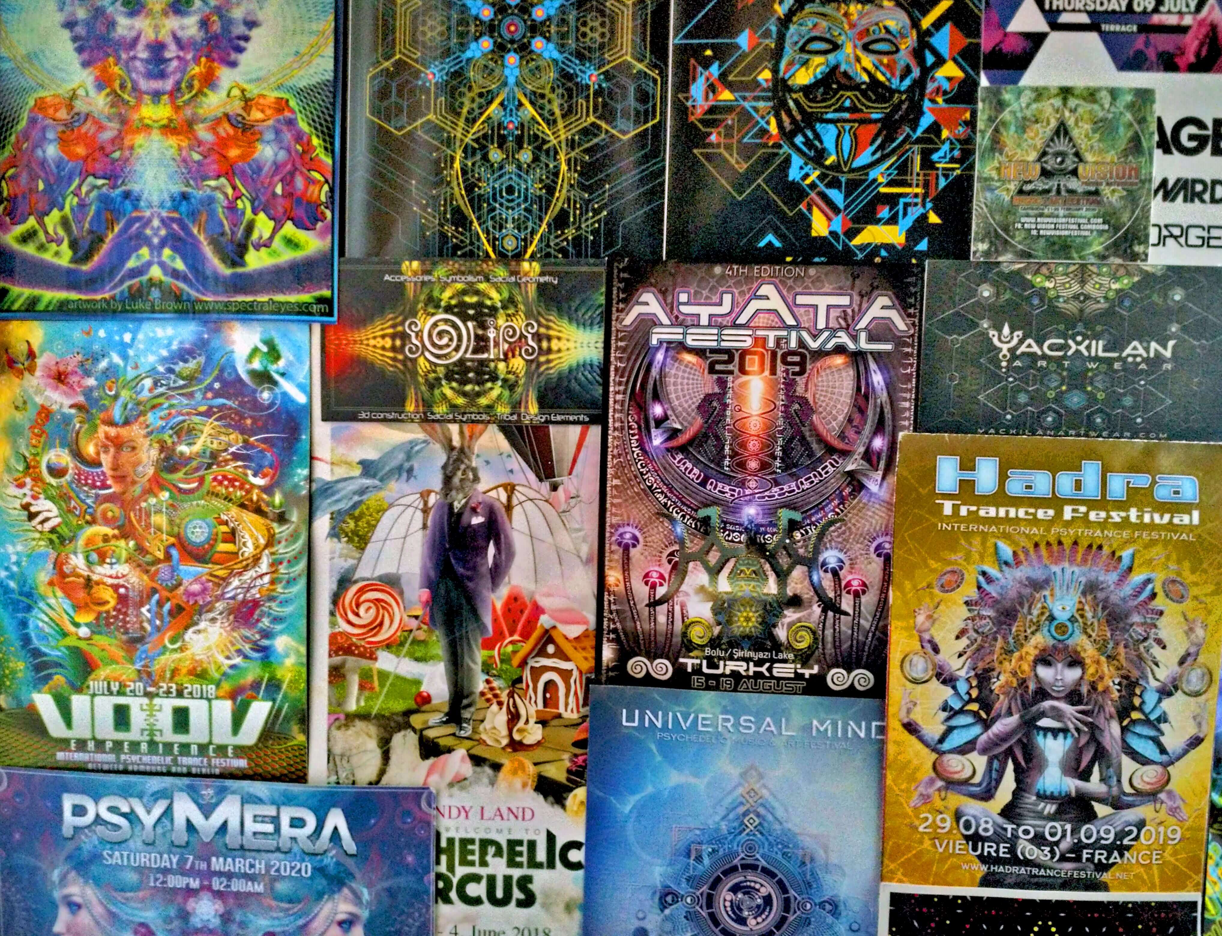Psychedelic Flyer Wall