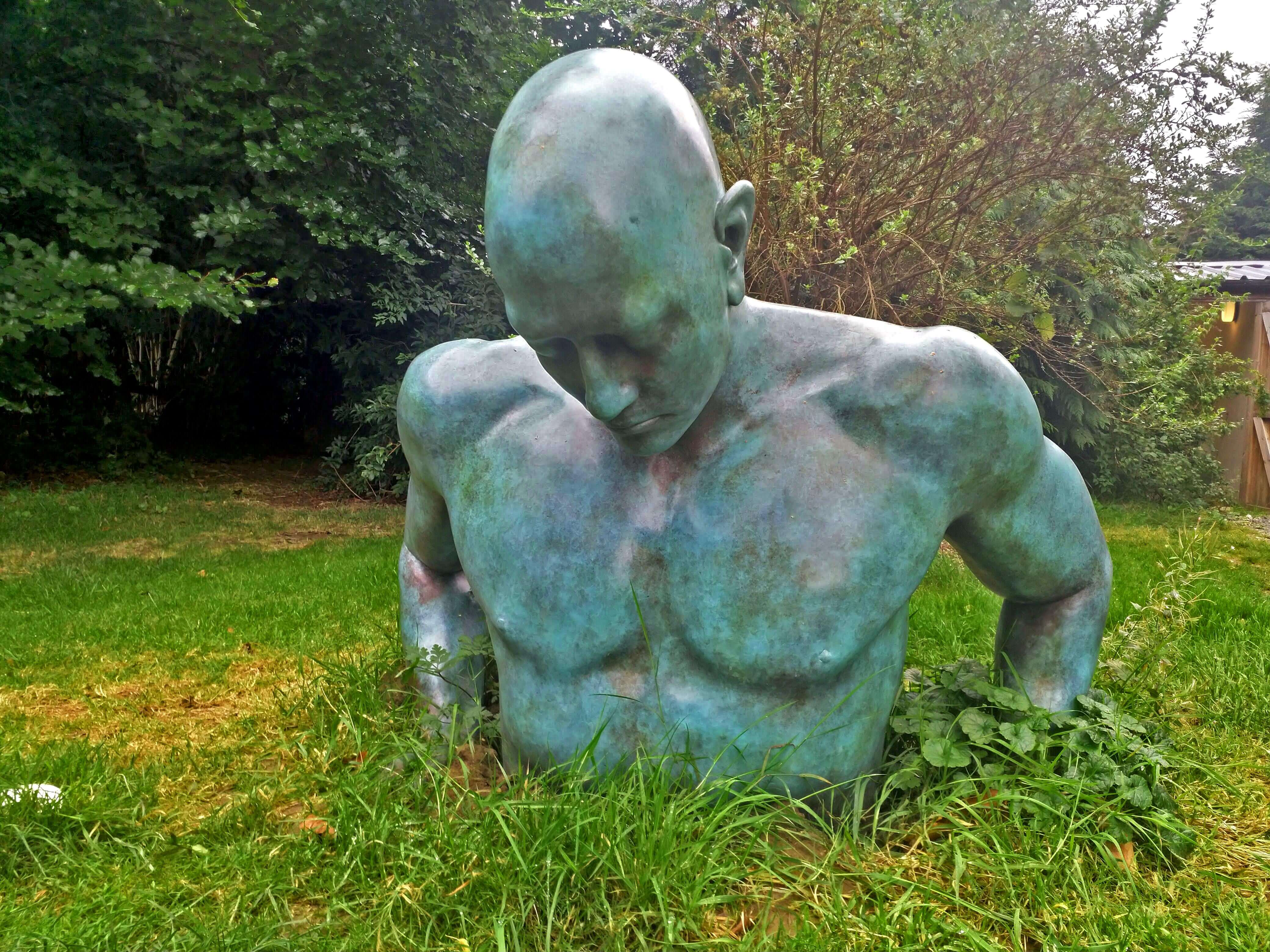 Rising from the ground