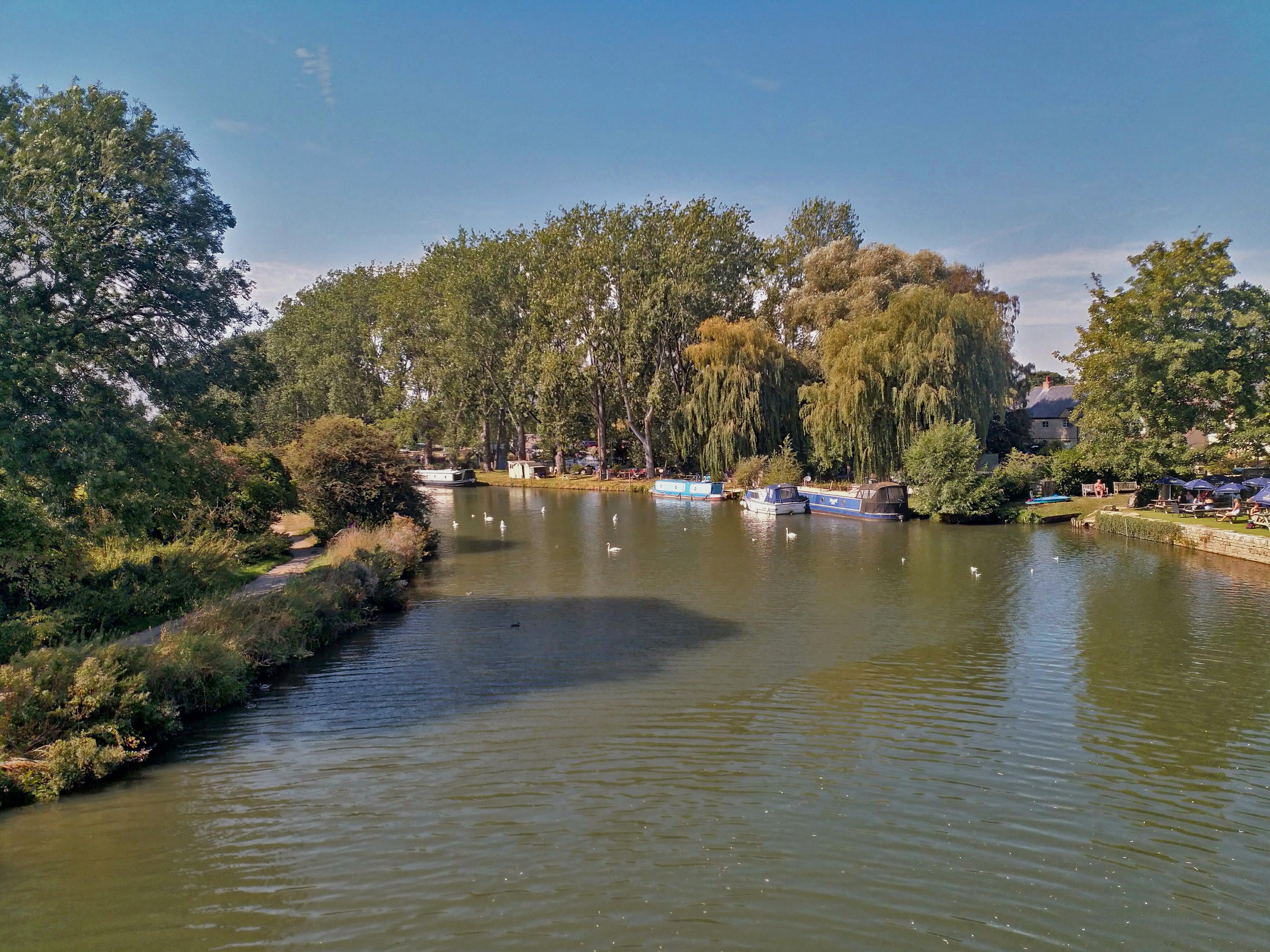 Sunny day on the river