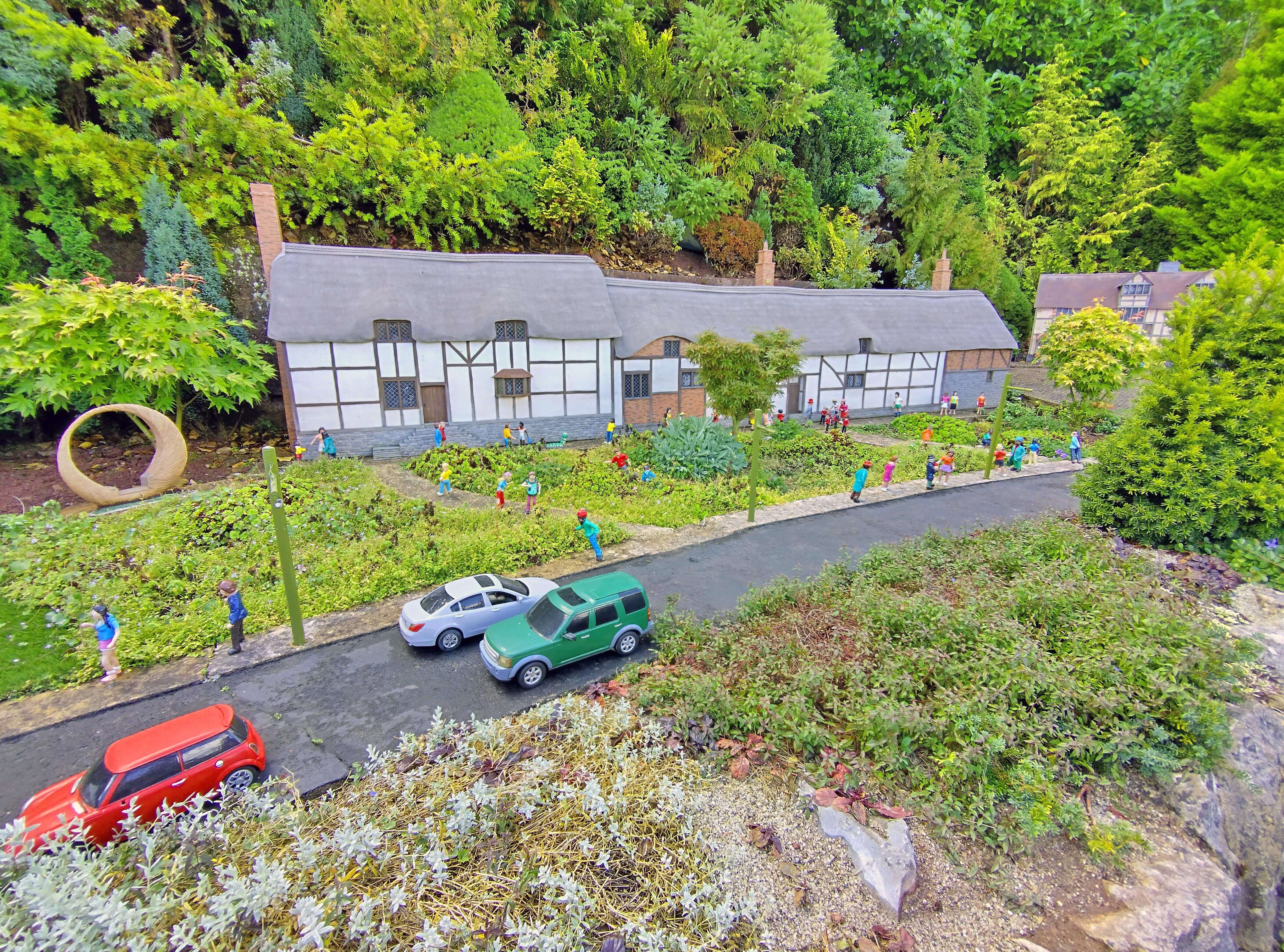 Driving through the village